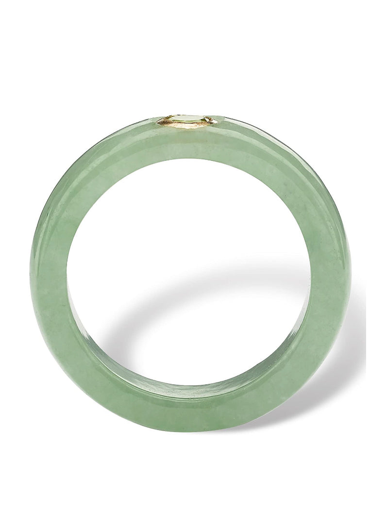 10K GOLD &amp; PERIDOT GEMSTONE RING