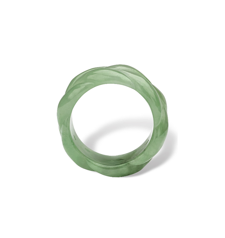 JADE BRAIDED ETERNITY RING