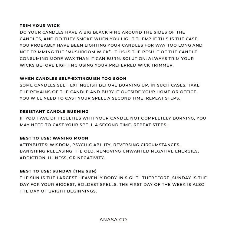 ANASA CO. PROTECTION SOY CANDLE
