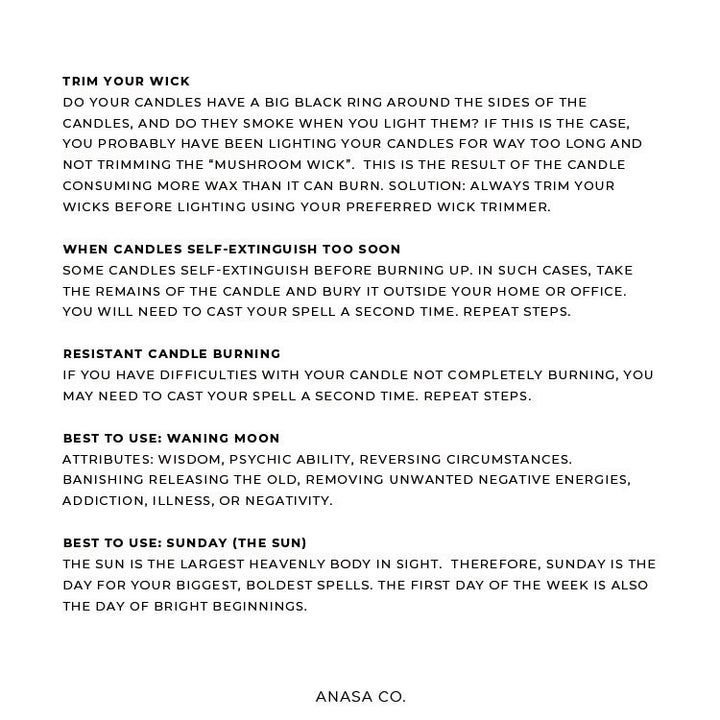 ANASA CO. PROTECTION SOY CANDLE