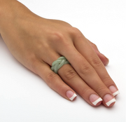 JADE BRAIDED ETERNITY RING